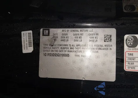 2016 Chevrolet Camaro 2Lt from USA, damaged, VIN 1G1FD3DS5G0186665